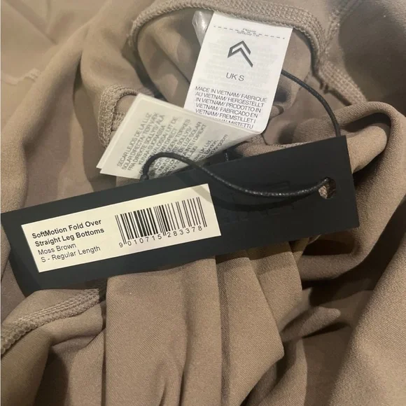 Oner Active Softmotion Moss Brown straight leg fold over small/regular- new - Picture 3 of 5